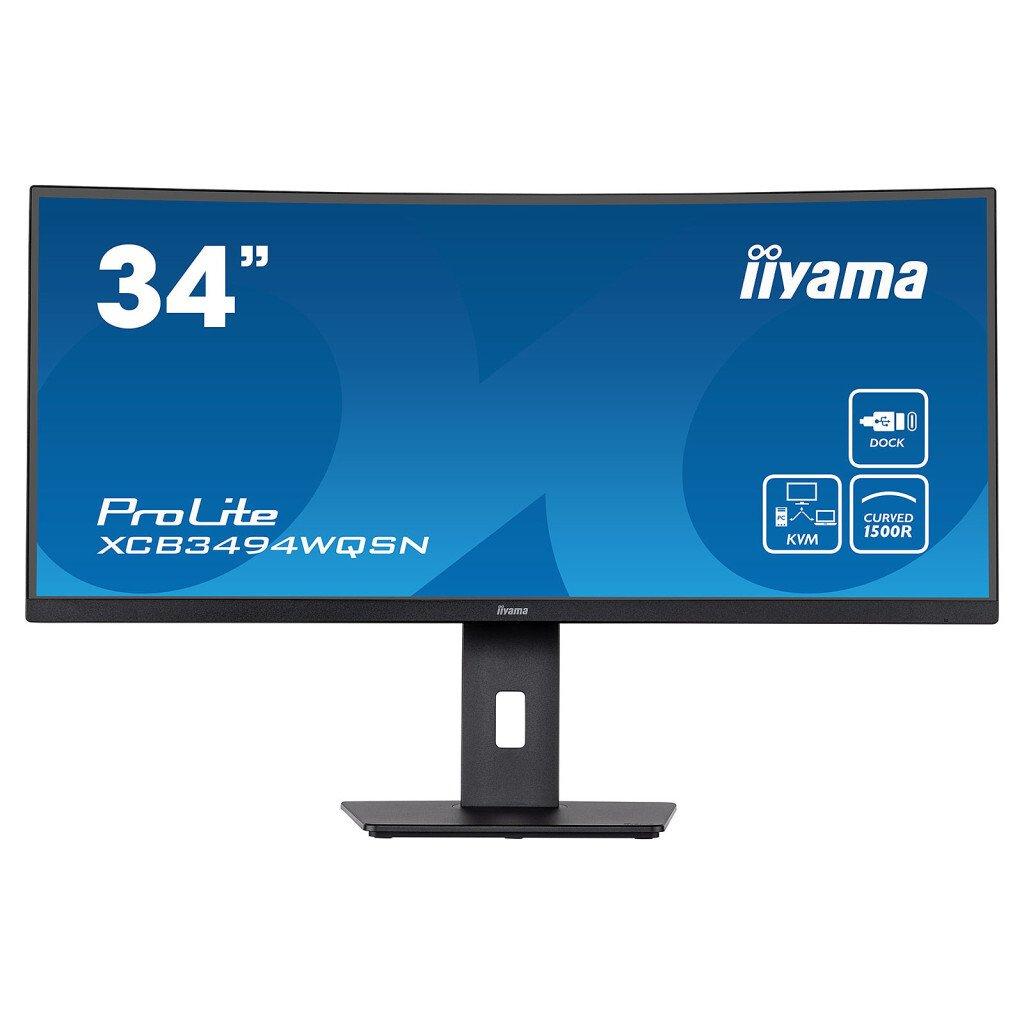 Iiyama  Écran PC  CURVE/120Hz/UWQHD/0.4ms/VA/Dock USB-C/HDMI/DP 