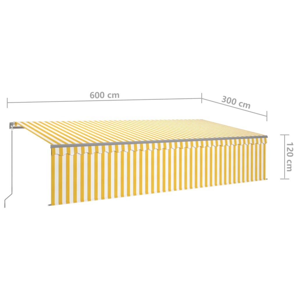 VidaXL Auvent rétractable aluminium  