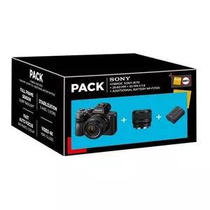 Pack Fnac Hybrid  Alpha 7III Schwarz + FE 28-60mm f/4-5.6 + FE 50mm f/1.8 +  NP-FZ100 Zusatzakku
