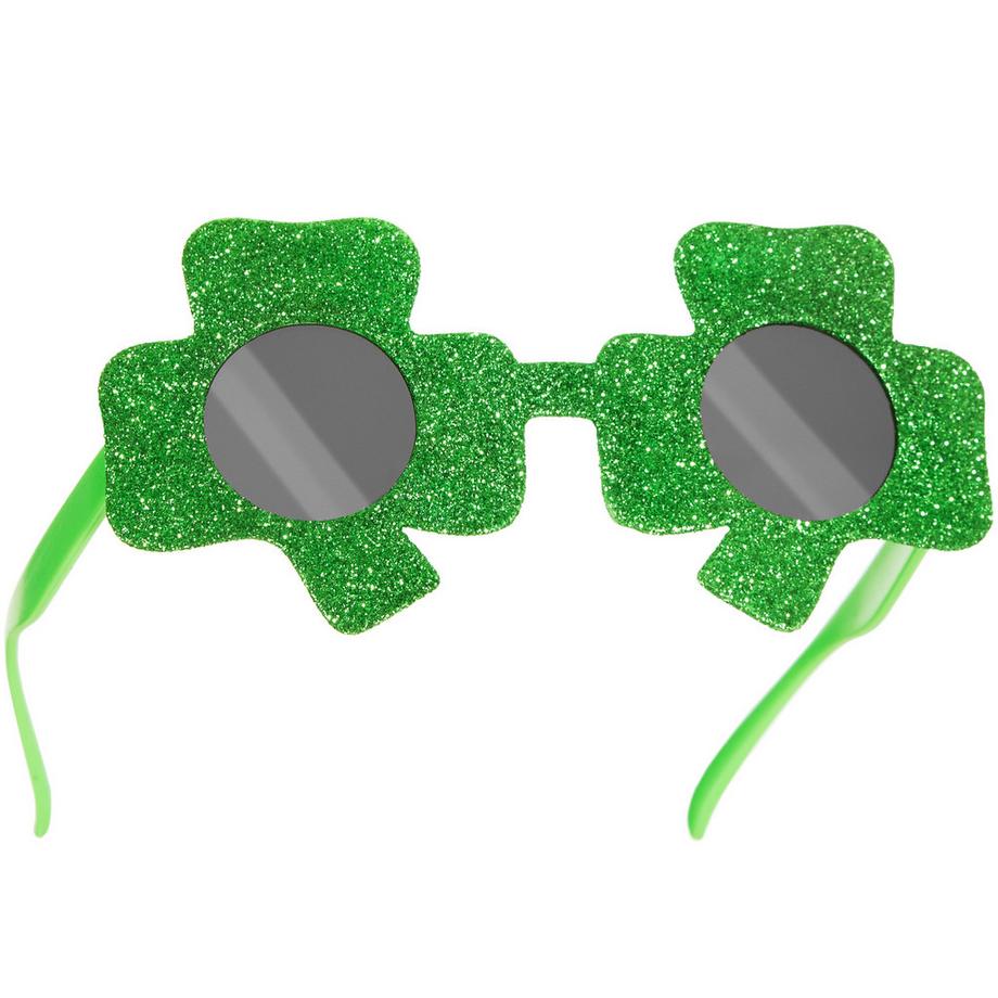 Lunettes fantaisie trèfles et verres teintés pour la Saint-Patrick
