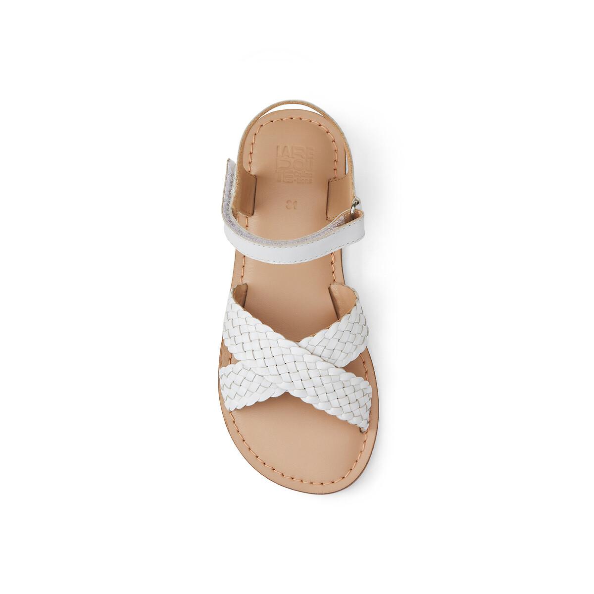 La Redoute Collections  Ledersandalen mit geflochtenen Riemen 