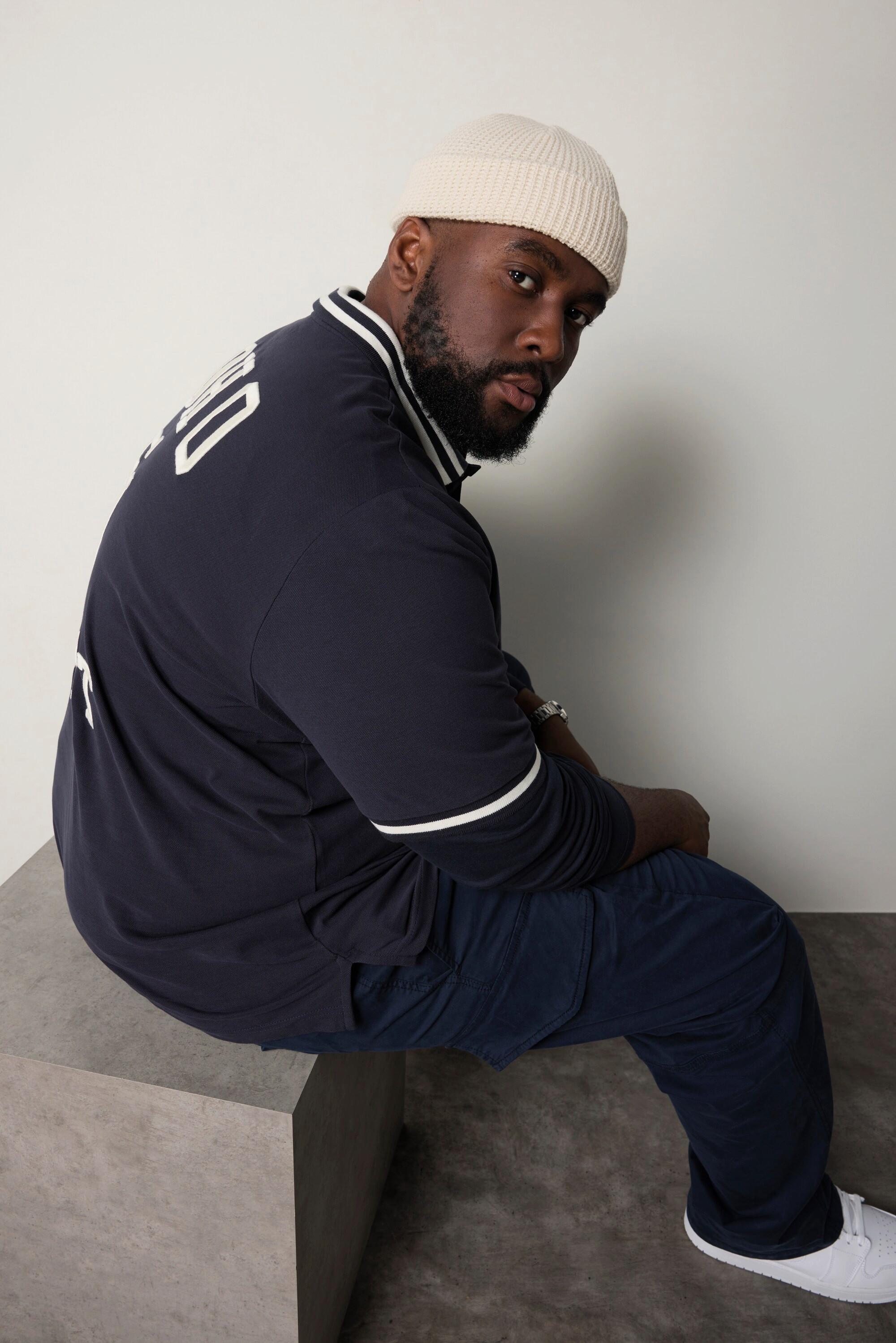 Sthuge Polo Halbarm Piqué mit Rückenstickerei  