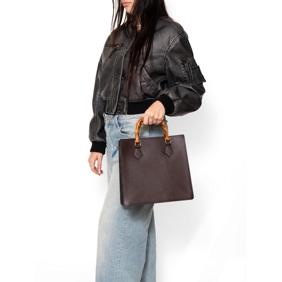 Gave Lux Sac à main avec poignée en bambou  