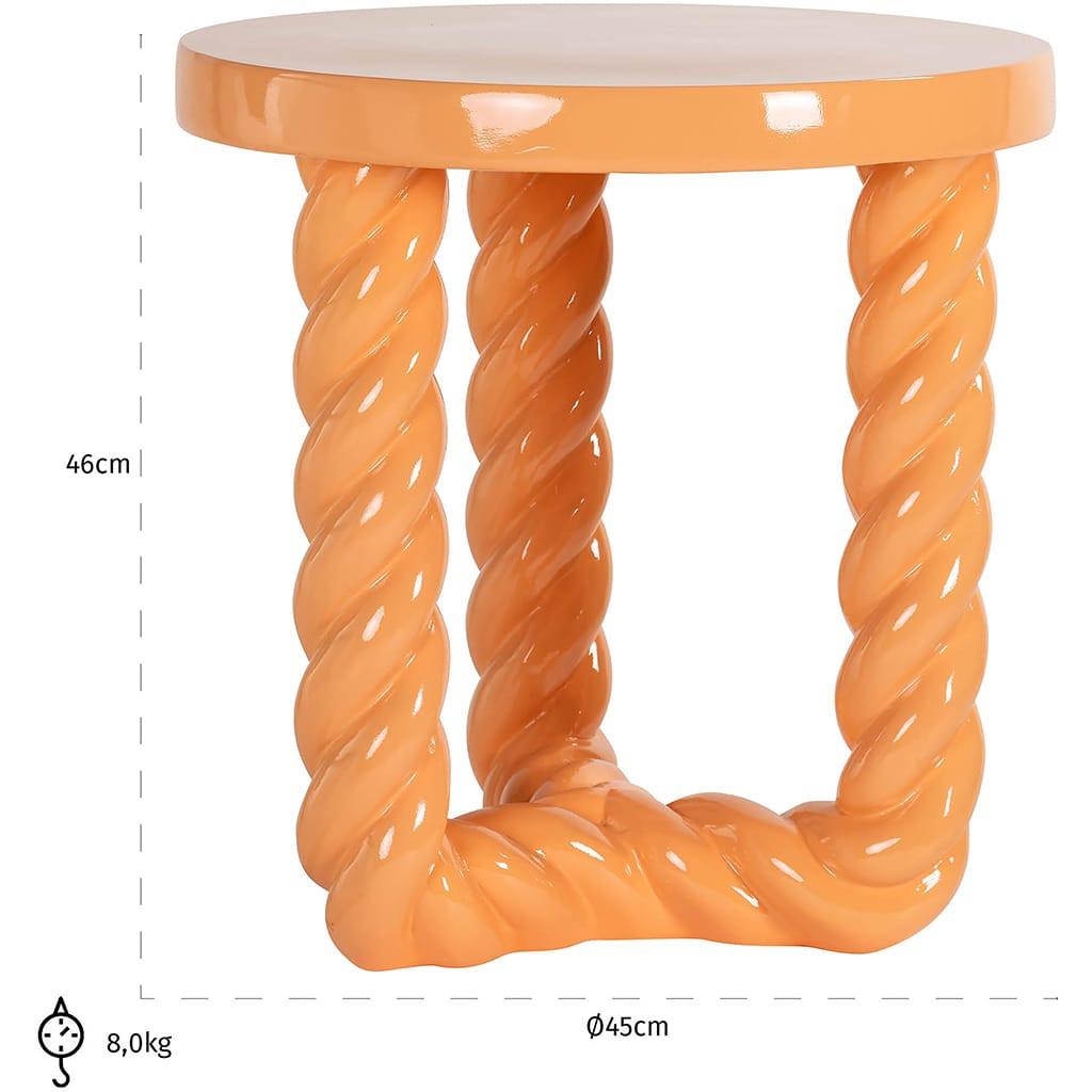 mutoni Table d'appoint Rosly orange  