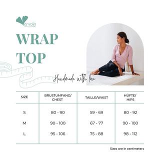 Vervola  Yoga Wickelshirt Oberteil 'Wrap Top' 