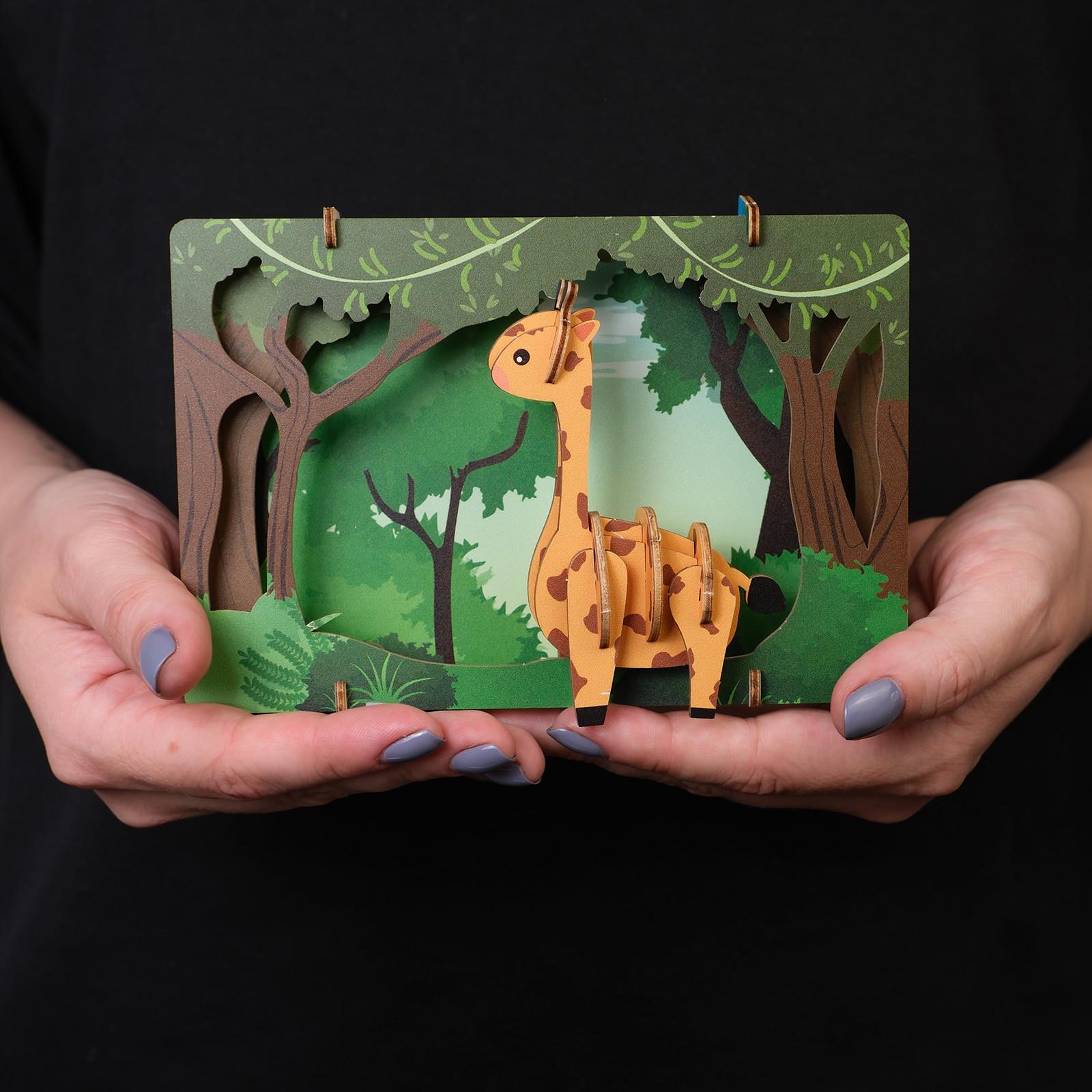 Escape Welt  Girafe - Modèle 3D en bois 