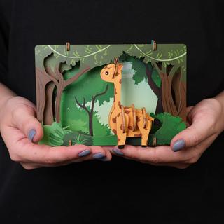 Escape Welt  Girafe - Modèle 3D en bois 