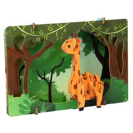 Escape Welt  Girafe - Modèle 3D en bois 