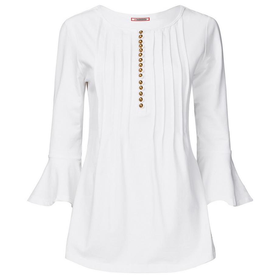 Joe Browns Haut Jersey Longiligne à Boutons  