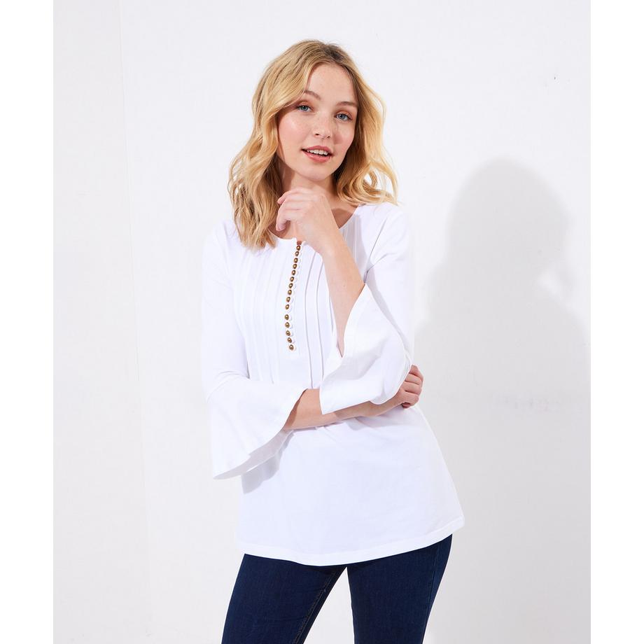 Joe Browns Haut Jersey Longiligne à Boutons  