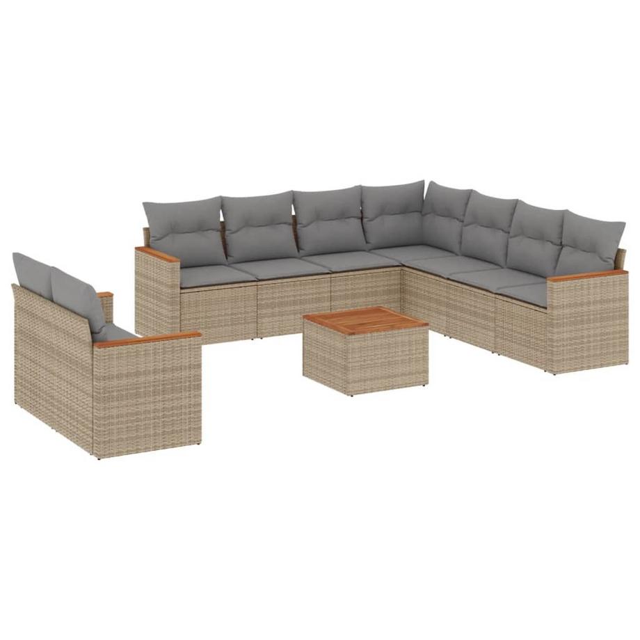 set divano da giardino Polirattan