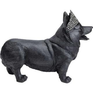 KARE Design Figura decorativa Royal Standing Corgi nero  