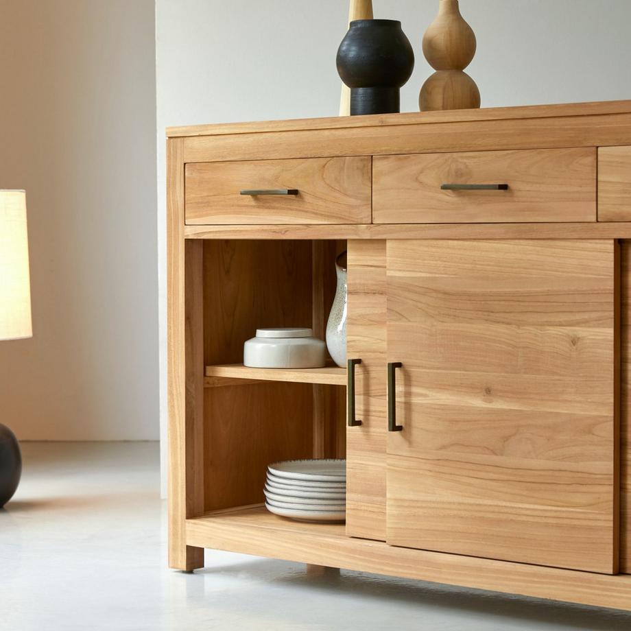 Tikamoon  Buffet en teck massif 150 cm Maë 