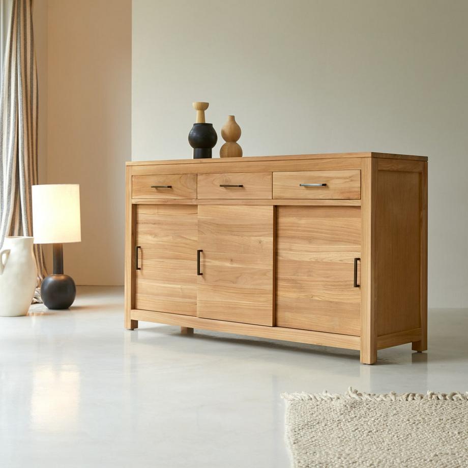 Tikamoon  Buffet en teck massif 150 cm Maë 