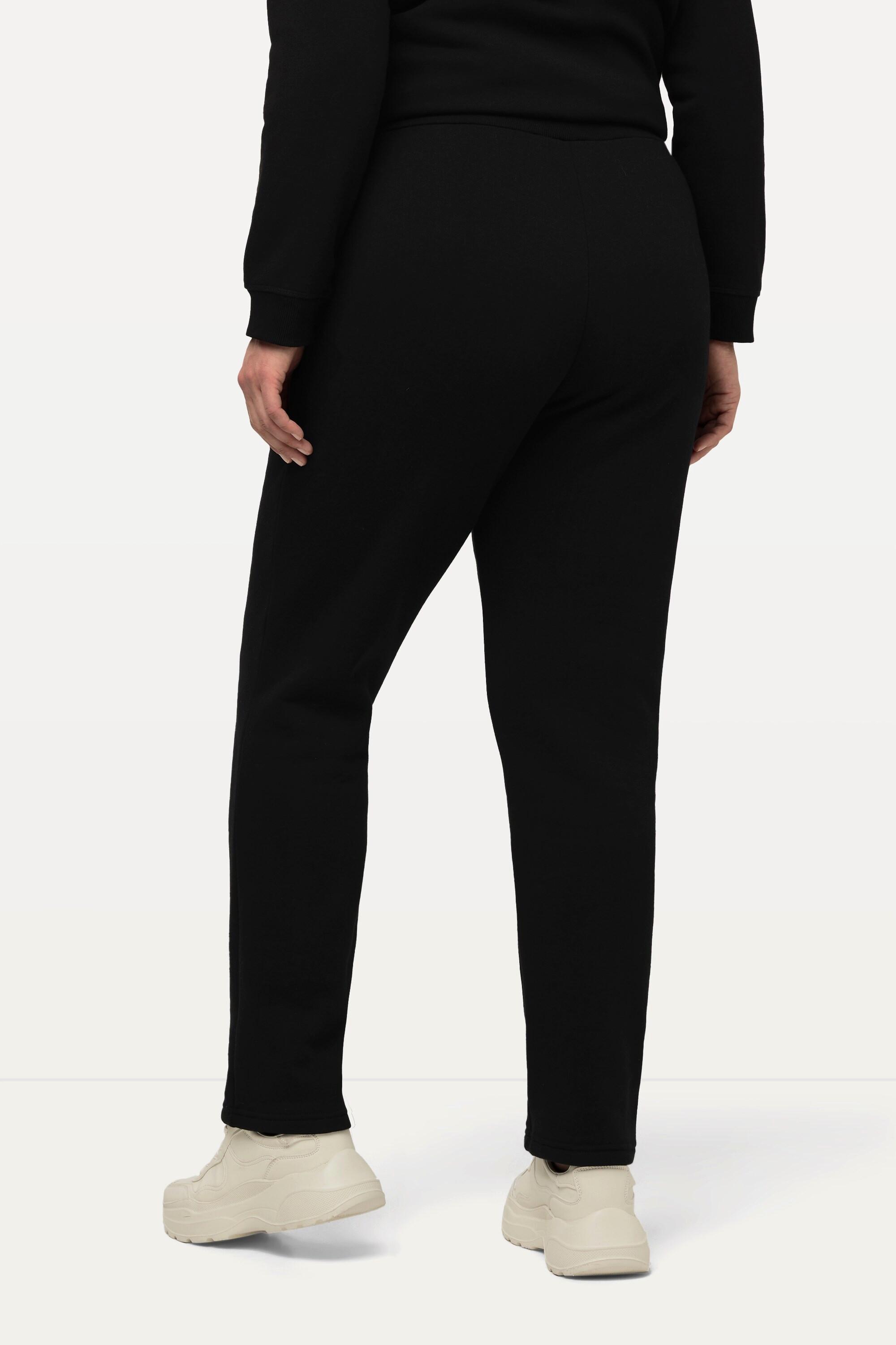 Ulla Popken  Pantalon en molleton. Intérieur doux et confortable. Taille élastique 