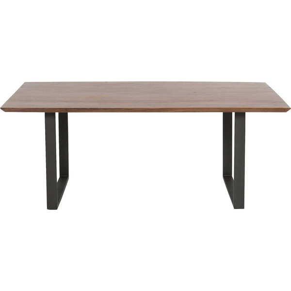 KARE Design Tisch Symphony Walnut Rohstahl 180x90cm  