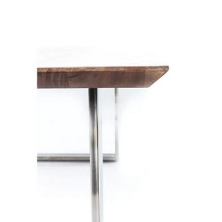 KARE Design Table Symphony Walnut acier brut 180x90cm  