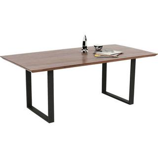 KARE Design Table Symphony Walnut acier brut 180x90cm  