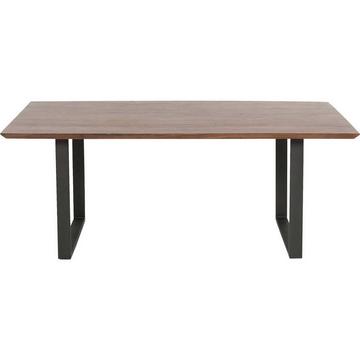 Table Symphony Walnut acier brut 180x90cm