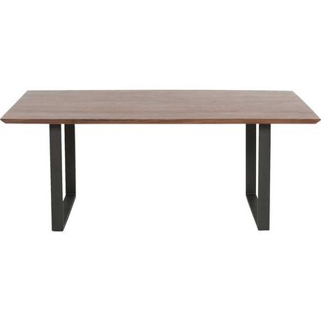 KARE Design Table Symphony Walnut acier brut 180x90cm  