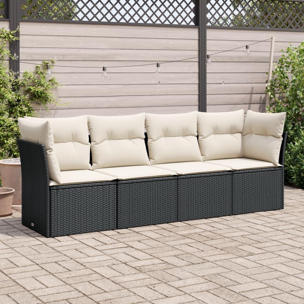 VidaXL set divano da giardino Polirattan  