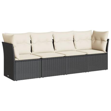 VidaXL set divano da giardino Polirattan  