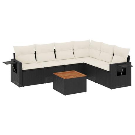 VidaXL set divano da giardino Polirattan  