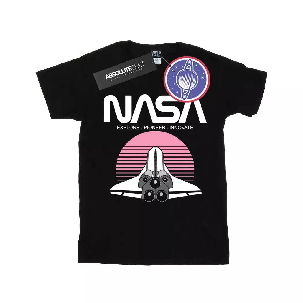 Nasa - TShirt, für Damen, Schwarz, Größe S