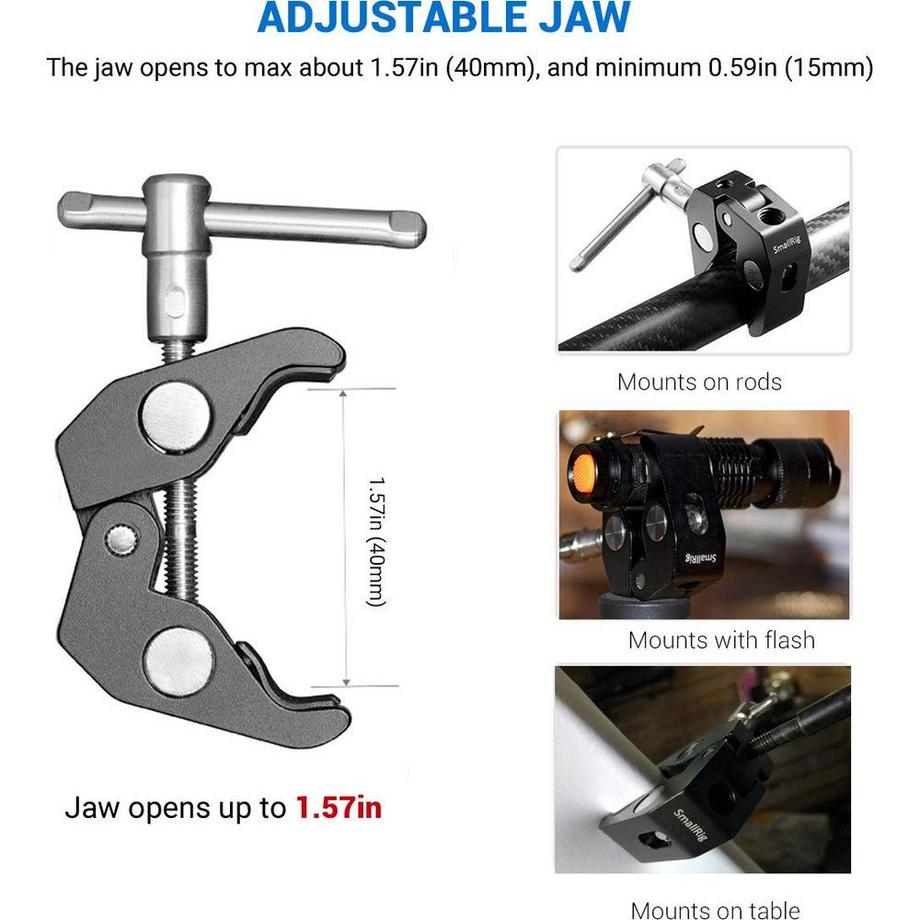 Smallrig  Super Clamp with Threads 