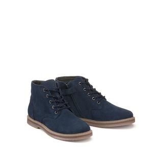 La Redoute Collections  Bottines zippées en cuir à lacets 