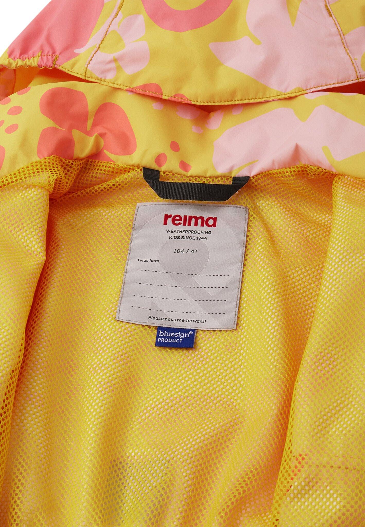 Reima  tec Kinder Regenjacke Toimela Clear Yellow 