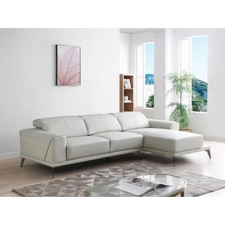 Vente-unique Divano in Pelle di bufalo Beige - Angolo a destra - ANDOR  