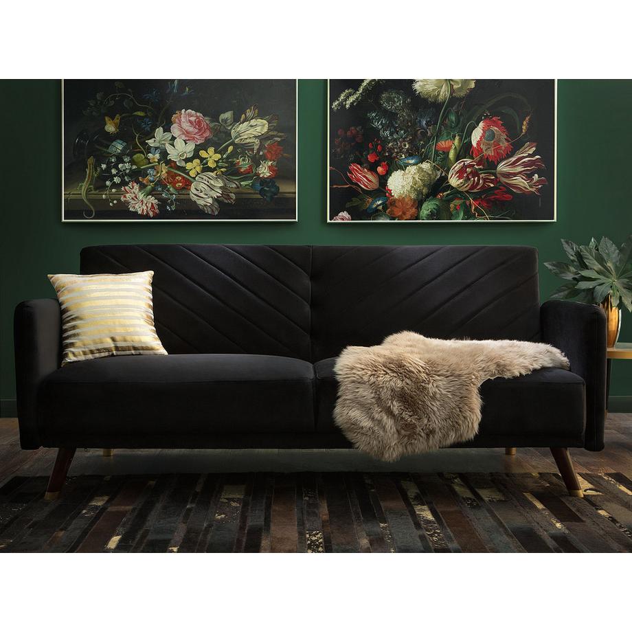 Beliani Divano letto en Velluto Glamour SENJA  