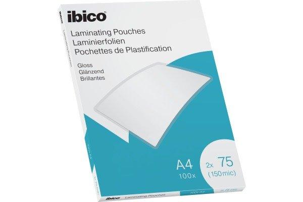 Image of Ibico IBICO Laminiertasche A4 627316 glanz, 75my 100 Stk - 100Stück
