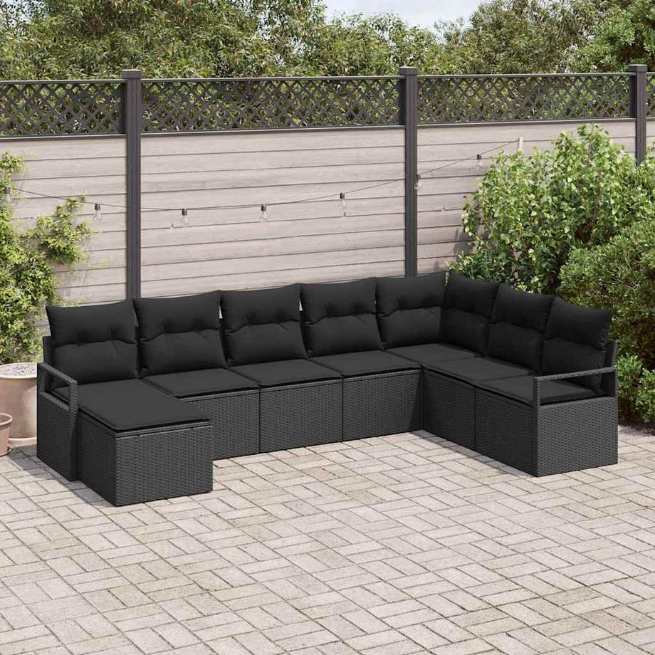 VidaXL Mobilier de jardin poly rattan  