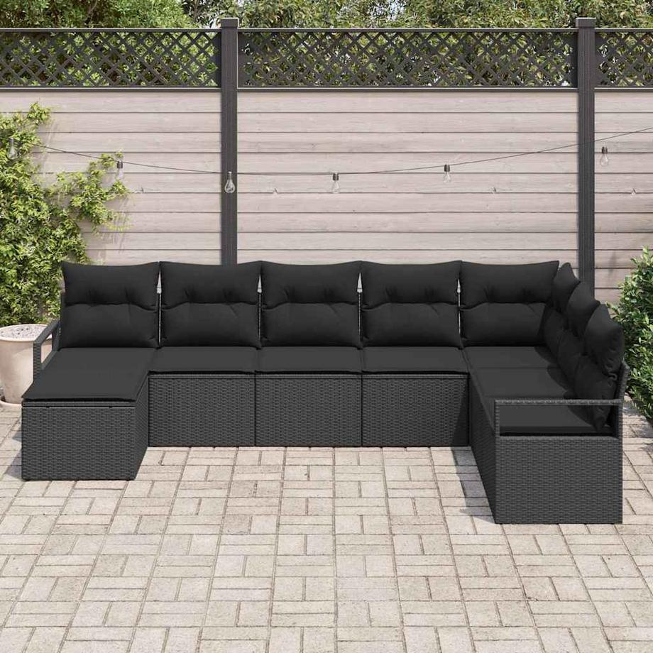 VidaXL Mobilier de jardin poly rattan  