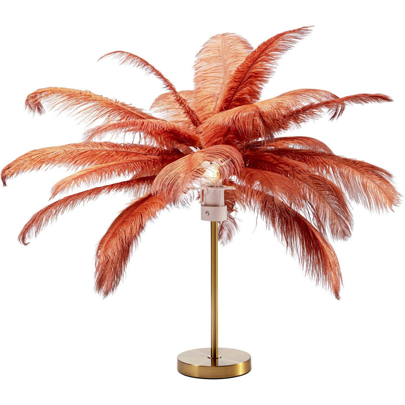 KARE Design Tischleuchte Feather Palm Rusty Red 60  