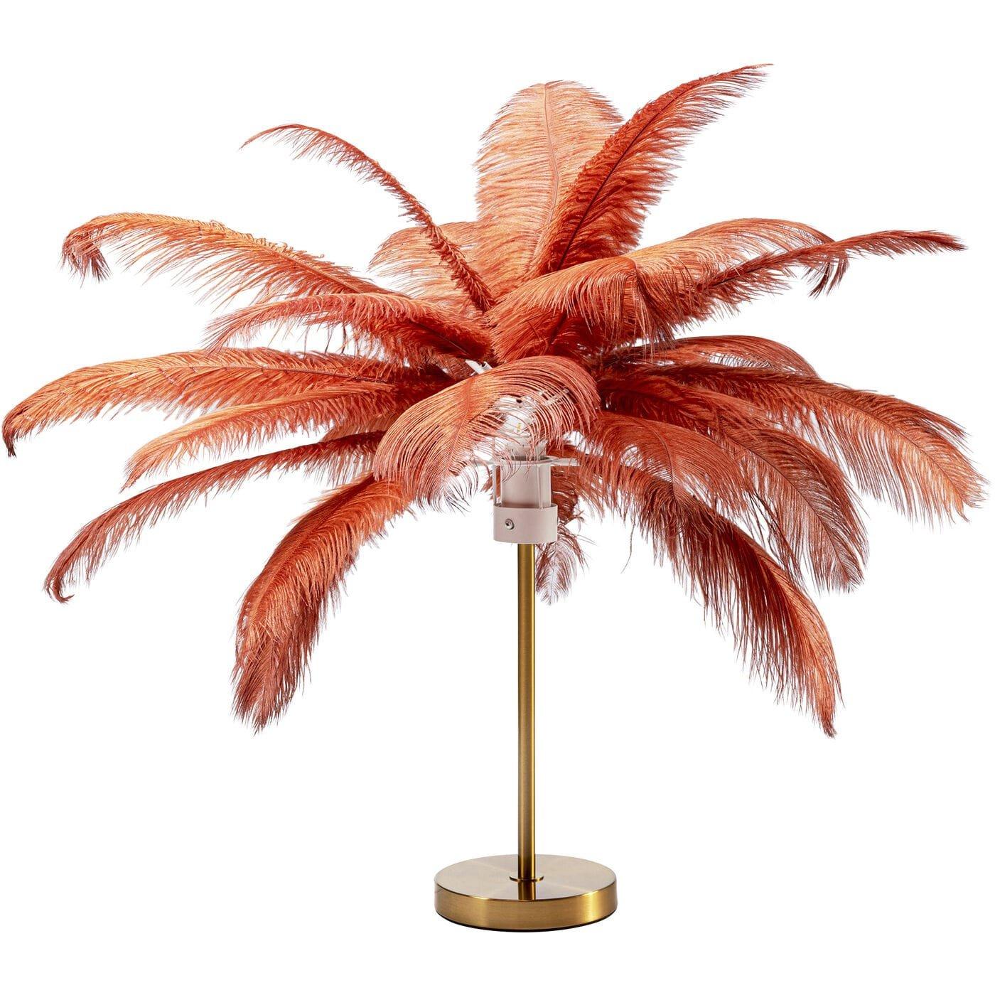 KARE Design Tischleuchte Feather Palm Rusty Red 60  