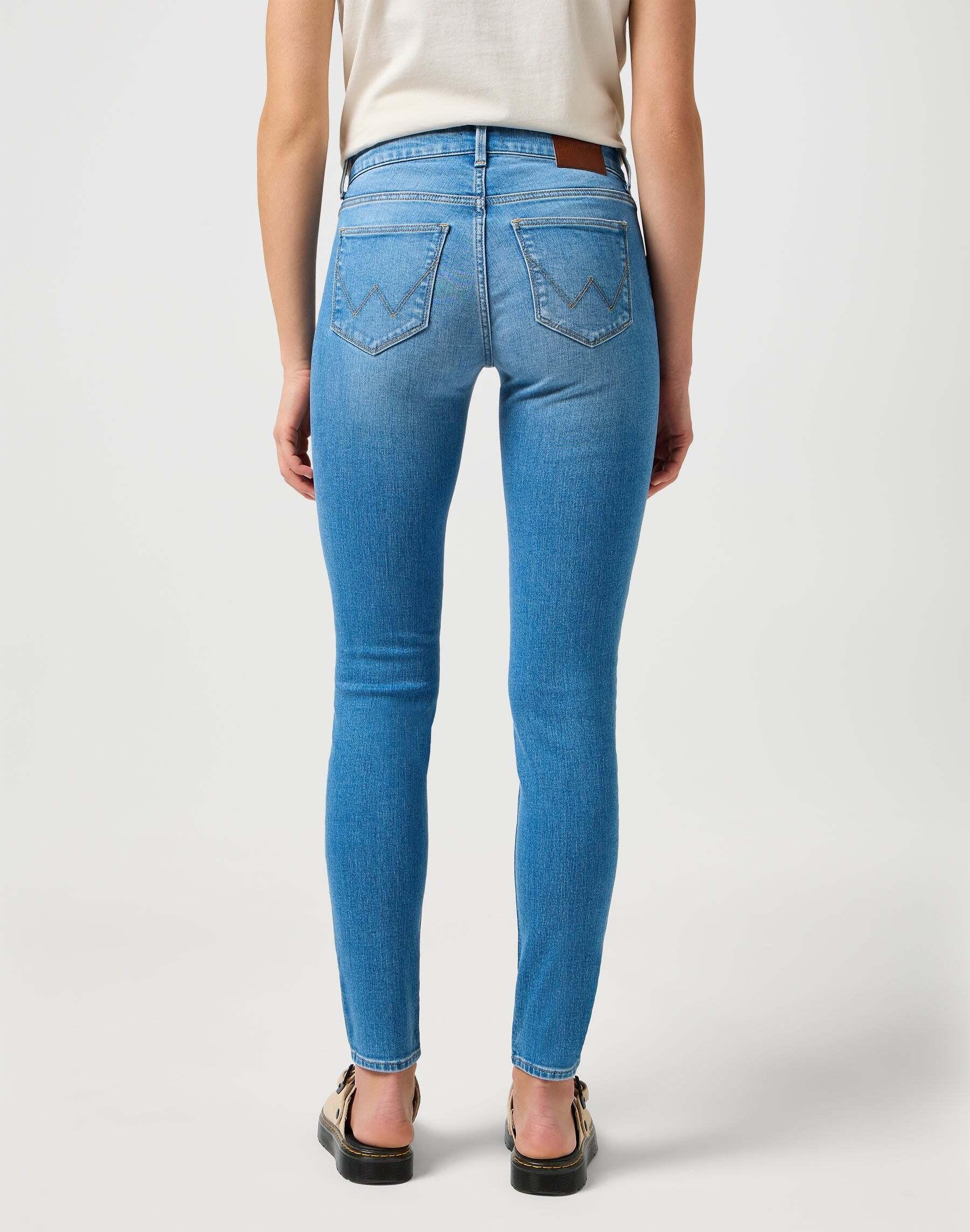 Wrangler Jean Skinny Délavé Clair  