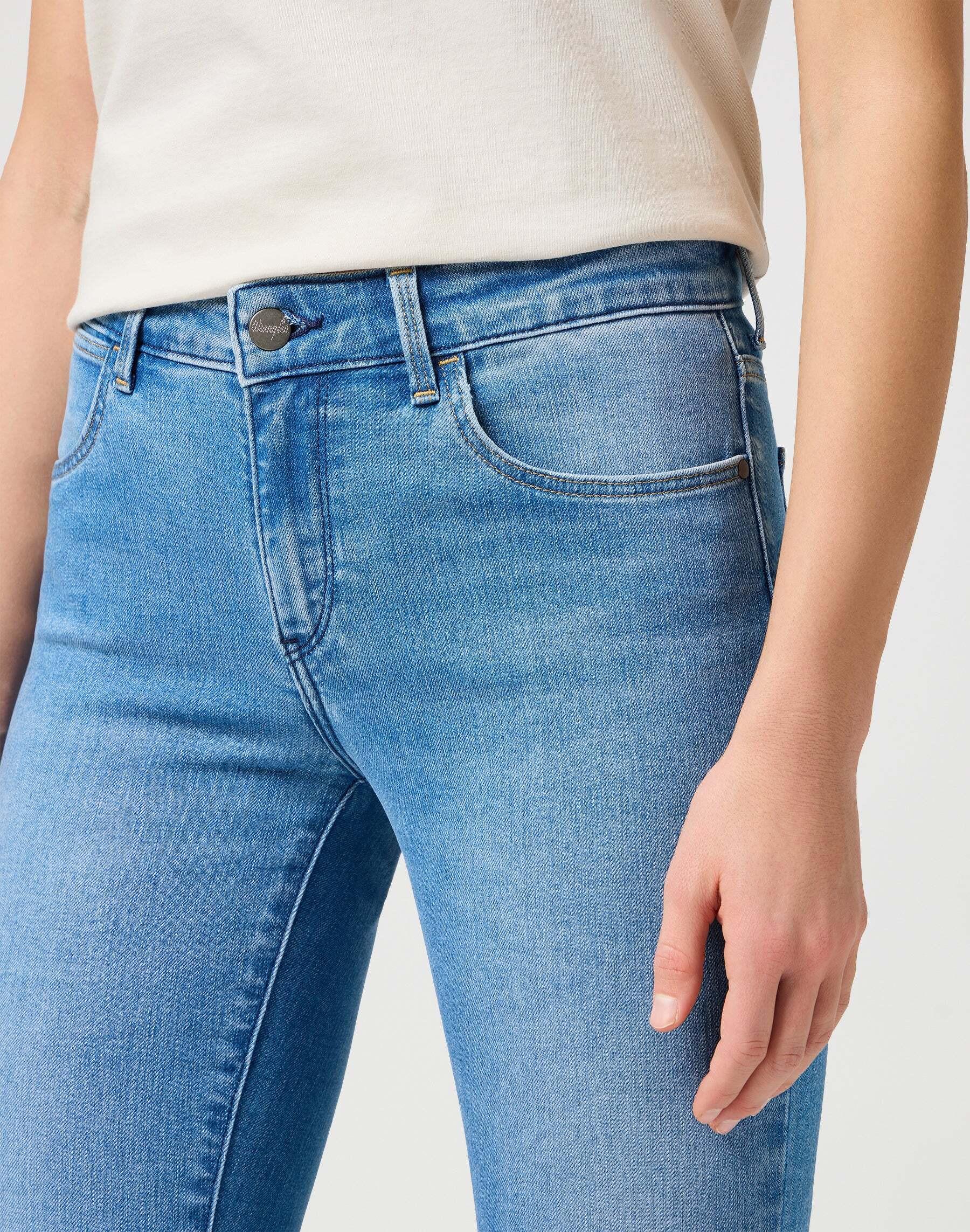 Wrangler Jean Skinny Délavé Clair  