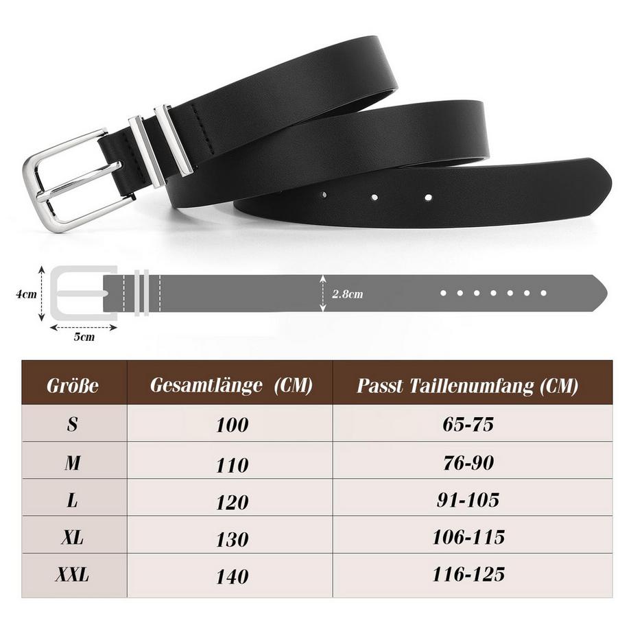 Only-bags.store Ceinture de mode en cuir  