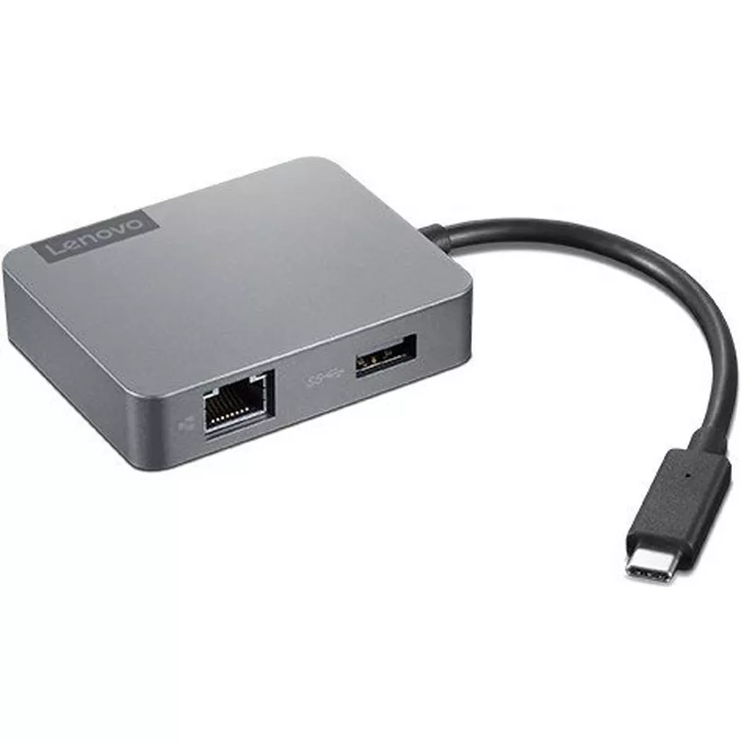 Lenovo 4X91A30366 laptop-dockingstation & portreplikator Kabelgebunden USB 2.0 Type-C Grau