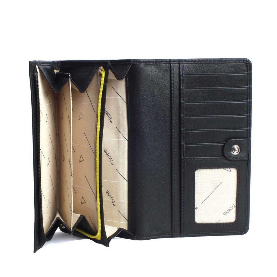 VARGU SINE M-1 Portefeuille en Cuir Véritable  