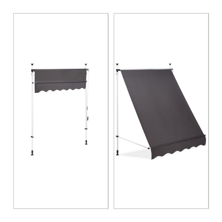 Northix  Teleskop-Balkonmarkise 