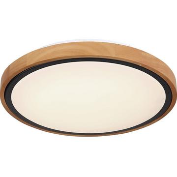 Plafonnier Bruno métal noir mat LED 31x31