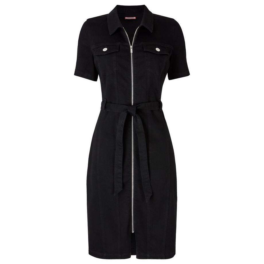 Joe Browns Abito in Denim Vintage Cerniera Anteriore Materiale Elasticizzato  