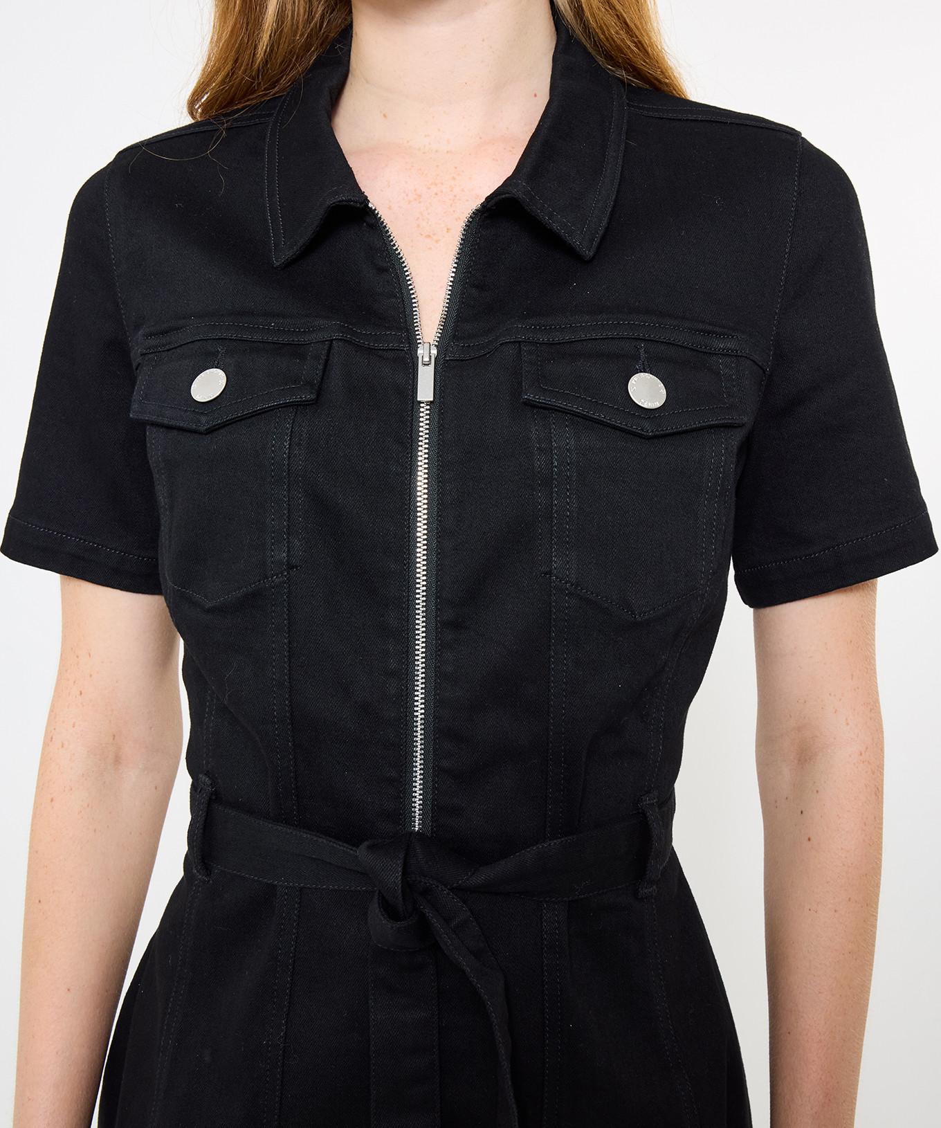 Joe Browns Abito in Denim Vintage Cerniera Anteriore Materiale Elasticizzato  