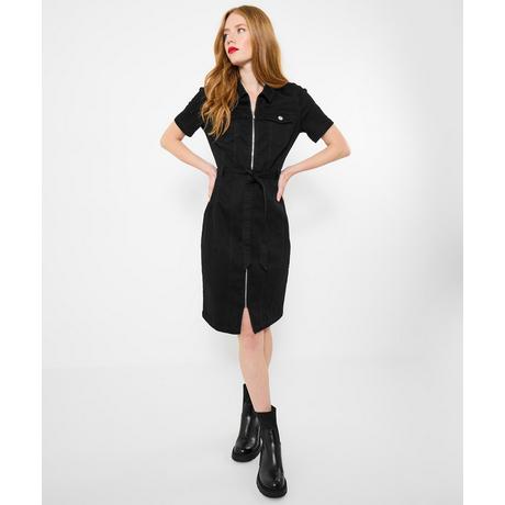 Joe Browns Abito in Denim Vintage Cerniera Anteriore Materiale Elasticizzato  