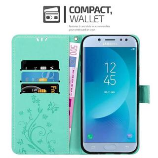 Cadorabo  Hülle für Samsung Galaxy J5 2017 Blumen Design Magnetverschluss 