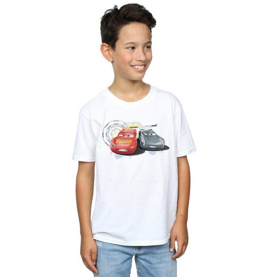 Disney  Tshirt CARS LIGHTNING VS STORM 